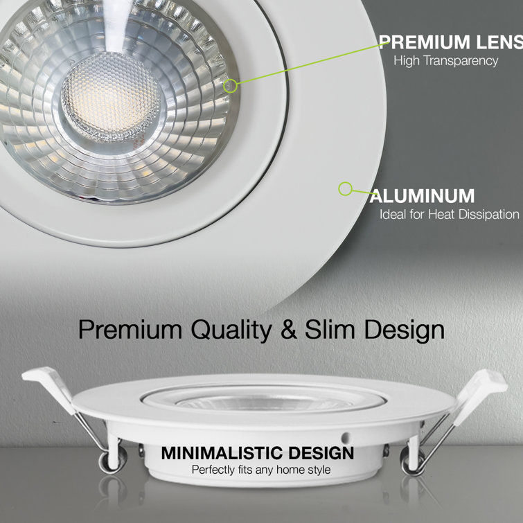 4 inch adjustable shop led recessed lighting